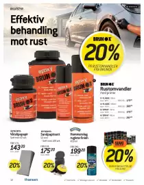 Thansen kundeavis Side 12: Byron's Sandpapirsett €175,20, Hammerite hammerslag ruglete finish €199,20