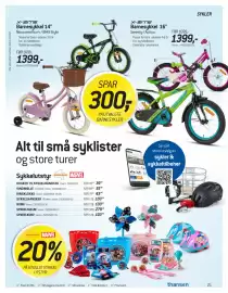 Thansen kundeavis Side 21: Barnesykkel 14 €1.399,00, Barnesykkel 16 €1.399,00