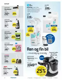 Thansen kundeavis Side 4: Avfetting €119,00, Skumkanon €299,25