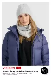4F gazetka tydzień 44 Strona 6: Komplet zimowy czapka i komin uniseks szary 4F €79,99
