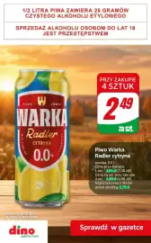 Dino gazetka | Alkohole Strona 10: Piwo bezalkoholowe Warka Radler cytryna €2,49