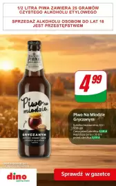 Dino gazetka | Alkohole Strona 3: Piwo na Miodzie Gryczanym Manufaktura Piwna €4,99