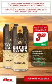 Dino gazetka | Alkohole Strona 5: Piwo bezalkoholowe Karmi kawa wanilia €3,99