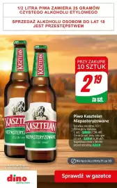 Dino gazetka | Alkohole Strona 7: Piwo Kasztelan Niepasteryzowane €2,19