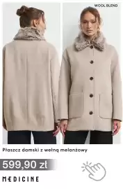 Medicine gazetka Strona 10: Płaszcz damski z wełną melanżowy Medicine €599,90