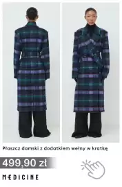 Medicine gazetka Strona 7: Płaszcz damski z dodatkiem wełny w kratkę Medicine €499,90