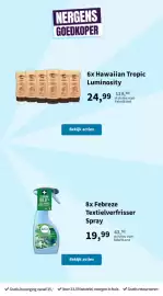 Plein.nl folder Pagina 21: 8x Febreze Textielverfrisser Spray €19,99, 6x Hawaiian Tropic Luminosity €24,99