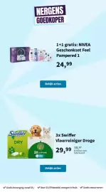 Plein.nl folder Pagina 33: Swiffer vloerreiniger droge €29,99, Nivea geschenkset feel pampered 1 €24,99