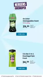 Plein.nl folder Pagina 53: Axe 3-in-1 douchegel epic fresh €34,99, 6x Lenor Unstoppables Scent €29,99