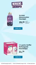 Plein.nl folder Pagina 63: 8x Lenor Wasverzachter Moonlight €29,99, Swiffer stofvangende vloerdoekjes €11,79
