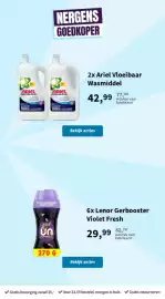 Plein.nl folder Pagina 65: 2x Ariel Vloeibaar Wasmiddel €42,99, 6x Lenor Gerbooster Violet Fresh €29,99