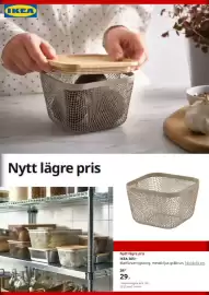 IKEA reklamblad Sida 3: IKEAⓇ Nytt lägre pris Nytt lägre pris IKEA 365+ Matförvaringskorg, metall/ljus gråbrun, 14x14x10 cm