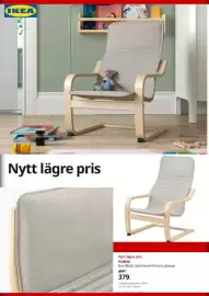 IKEA reklamblad Sida 5: IKEAⓇ Nytt lägre pris MINOU Express Nytt lägre pris POÄNG Barnfåtölj, björkfaner/Knisa ljusbeige