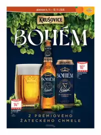 Globus leták týden 45 Strana 39: Krušovice Bohém €16,90, Krušovice Bohém světlý ležák sklo €14,90