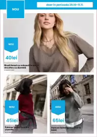Catalog Pepco săptămâna 44 Pagină 5: Bluză femei cu mânecă lungă și decolteu cu dantelă €40,00