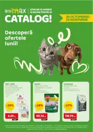Magazine Animax Pagină 1: Enjoy tofu cat litter lavender €30,74, Brit care cat sterilized fillets in gravy €4,69