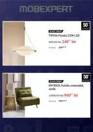 Catalog Mobexpert Pagină 4: MOBEXPERT 不 BLACK FRIDAY TRIVIA Pendul 22W LED 496,00 lei 248.00 lei Avantaj: -248.00 lei 50 %