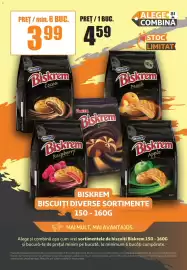 Catalog Auchan Pagină 2: Biskrem biscuiti diverse sortimente €3,99