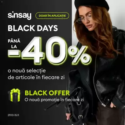 Sinsay (valid până la 15-11)