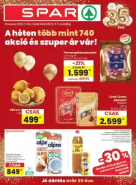 Spar akciós újság hét 45 Oldal 1: SPARA Érvényes: 2026.11.05. csütörtöktől 2026. 11.11. szerdáig A héten több mint 740 akció
