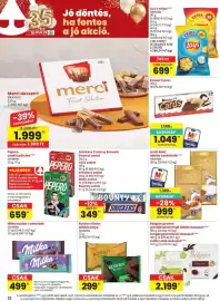 Spar akciós újság hét 45 Oldal 12: Bounty snickers €349,00, Lay's chips €699,00