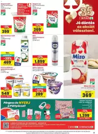 Spar akciós újság hét 45 Oldal 9: Danone gyümölcsös joghurt €549,00, Mizo kaukázusi kefir €469,00