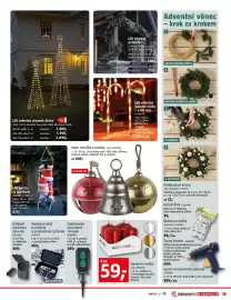 Bauhaus leták Strana 15: Maxi rolničky a zvonky €449,00, Candles adventní svíčky €59,00