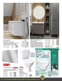 Bauhaus leták Strana 28: Jika wc kombi lyra plus €3.890,00, Camargue Zrcadlo Frame s LED osvětlením €4.590,00