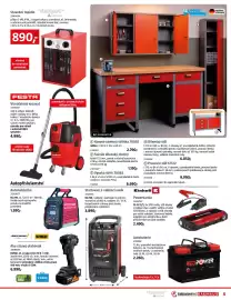 Bauhaus leták Strana 5: Redpower autobaterie €2.260,00, Strend Pro startovací a nabíjecí vozík BC-730 12V/24V €3.890,00
