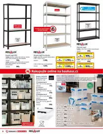 Bauhaus leták Strana 6: Regalux plastový regál €399,00, Regalux Kovový regál Promix plus €1.290,00