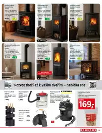Bauhaus leták Strana 9: Okta S €4.990,00, Palestro litinová krbová kamna €8.999,00