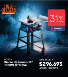 Catálogo Imperial Página 6: Bosch - sierra de banco 10 gts 254 €296.693,00