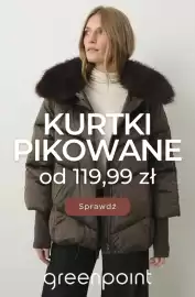 Greenpoint gazetka tydzień 44 Strona 1: Kurtka pikowana Greenpoint €119,99