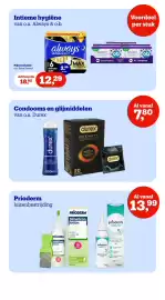Bol.com folder week 45 Pagina 11: Durex condooms en glijmiddelen €7,80, Always ultra night €12,29