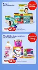 Bol.com folder week 45 Pagina 3: Pampers luiers & billendoekjes €45,40, Ariel 4in1 Pods 120 Wasbeurten €32,99