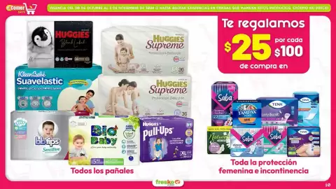 Folleto Fresko semana 44 Página 10: Huggies Todos los pañales €25,00