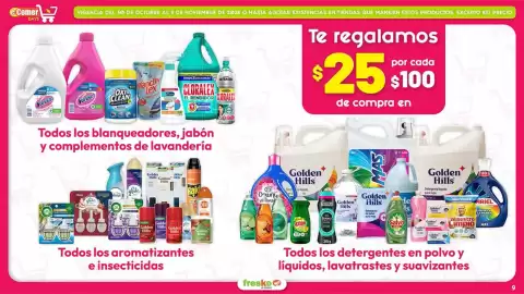 Folleto Fresko semana 44 Página 9: Te regalamos $25 por cada $100 de compra en €25,00