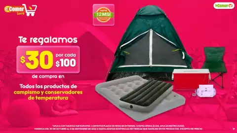 Folleto La Comer semana 44 Página 19: LaComer Todos los productos de campismo y conservadores de temperatura €30,00