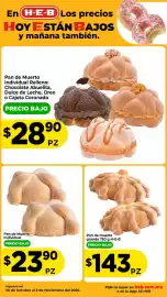 Folleto HEB semana 44 Página 3: Pan de Muerto Individual Relleno €28,90, Pan de Muerto Individual €23,90