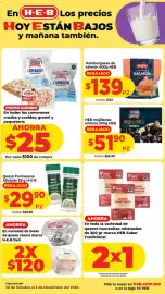 Folleto HEB semana 44 Página 8: H-E-B camarón con cáscara €25,00, H-E-B Queso Parmesano Añejado €29,90