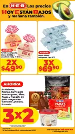Folleto HEB semana 44 Página 9: Huevo blanco refrigerado €6.990,00, H-E-B tortilla maíz ligerita €4.990,00