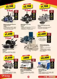 Folleto Soriana Híper semana 44 Página 19: T-fal batería 5 piezas inicia color negro €1.499,00, T-fal Elemental €1.699,00