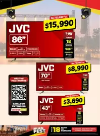 Folleto Soriana Híper semana 44 Página 6: JVC 86" De: $22,99000 a: $15,990 Te reaala 4K SMART TV Roku 3 HDMI 2USB FRAMELESS