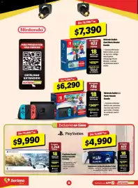 Folleto Soriana Híper semana 44 Página 8: Nintendo Switch Oled Mario Wonder Bundle €7.390,00, PlayStation VR2 €9.990,00