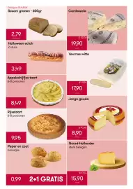 Peltri folder Pagina 6: Veurnse witte €17,90, Jonge gouda €8,90