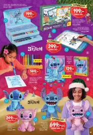 Leklust reklamblad Sida 37: Disney Stitch. Gosedjur. €249,00, Stitch färgläggare €299,00