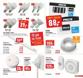 Jem & fix tilbudsavis uge 45 Side 11: Prize batterier €88,00, Elworks Røgalarm €28,00
