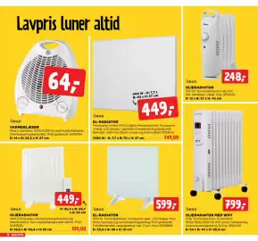 Jem & fix tilbudsavis uge 45 Side 16: Grad el-radiator €599,00, Grad varmeblæser €64,00