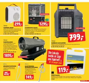 Jem & fix tilbudsavis uge 45 Side 17: Qlima Kaminovn R 3224X €1.295,00, Grad bærbar gasvarmer €799,00