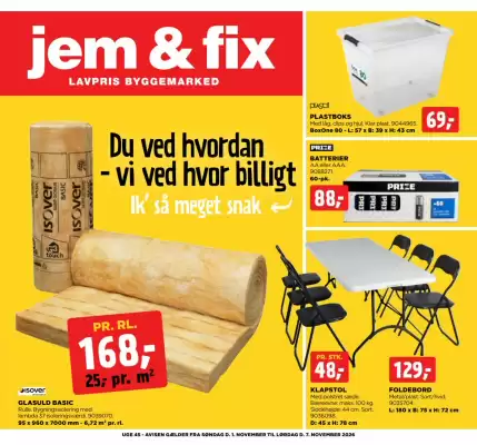 jem & fix (gælder indtil 8-11)
